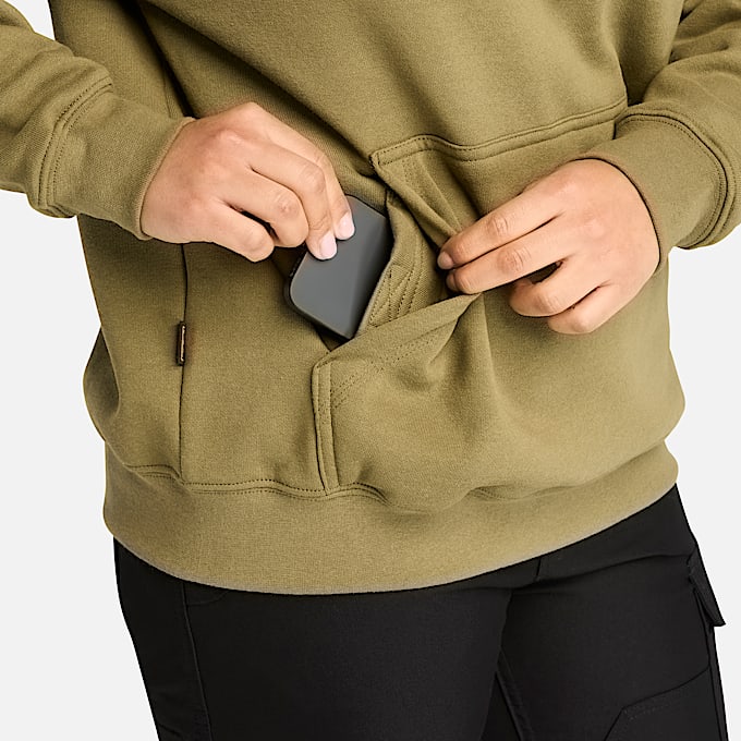 Womens Timberland PRO Hood Honcho Sport Hoodie TBL Burnt Olive ALT2