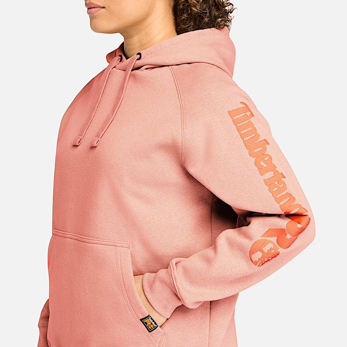 Womens Timberland PRO Hood Honcho Sport Hoodie TBL Terra Cotta ALT2