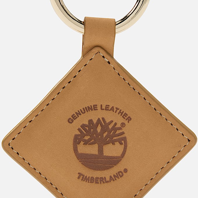 Diamond Leather Keychain TBL Wheat ALT2