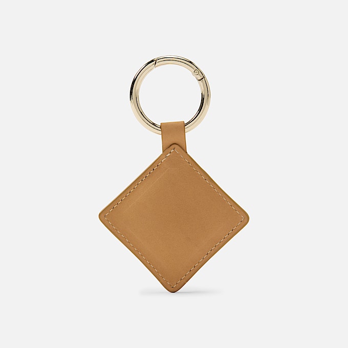Diamond Leather Keychain TBL Wheat ALT1