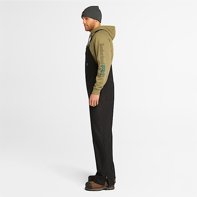 Mens Timberland PRO GritFlex Canvas Bib Overall TBL Black ALT8
