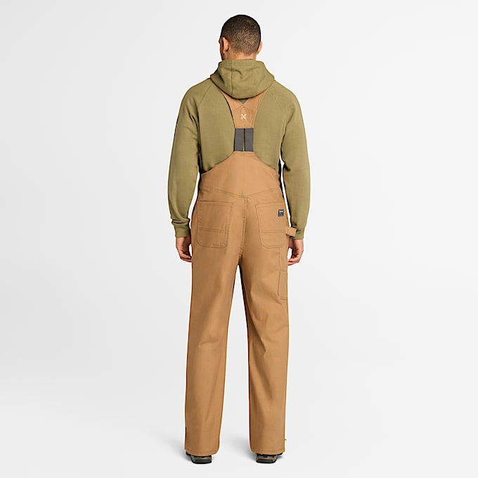 Mens Timberland PRO GritFlex Canvas Bib Overall TBL Dark Wheat ALT9