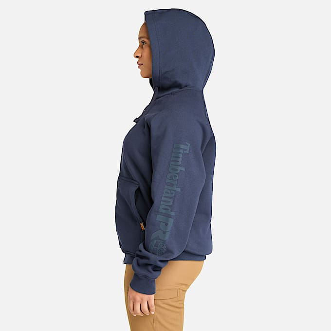 Womens Timberland PRO Hood Honcho Sport Hoodie TBL Navy ALT8