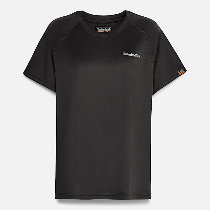 Womens Timberland PRO Wicking Good Sport ShortSleeve TShirt TBL Black ALT10