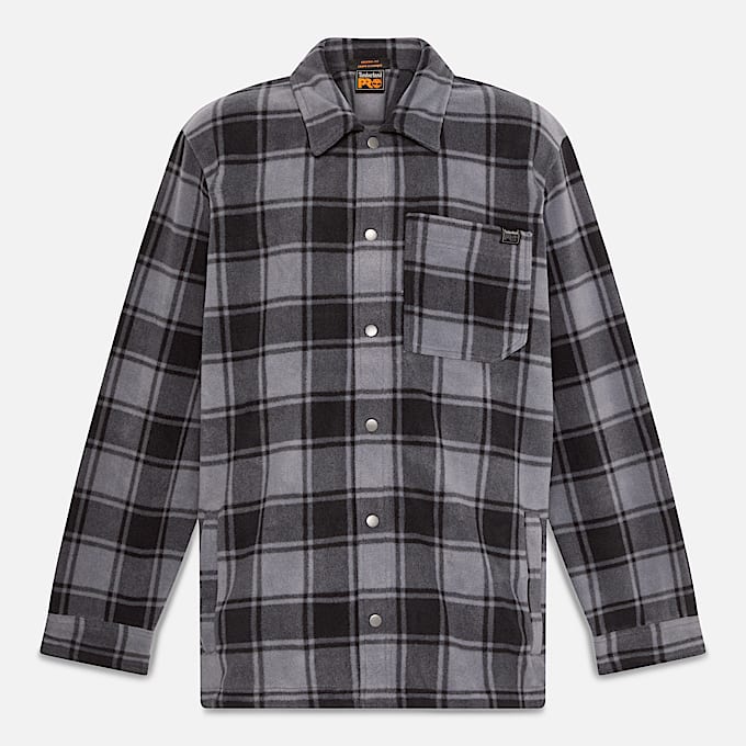 Mens Timberland PRO Gritman Check Heavyweight Fleece Shirt TBL Tornado Tartan ALT10