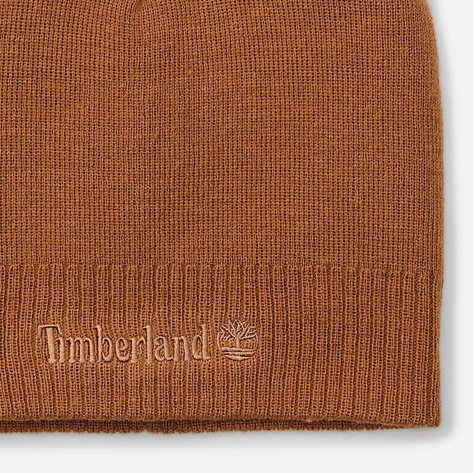 Knit Logo Beanie TBL Wheat ALT2
