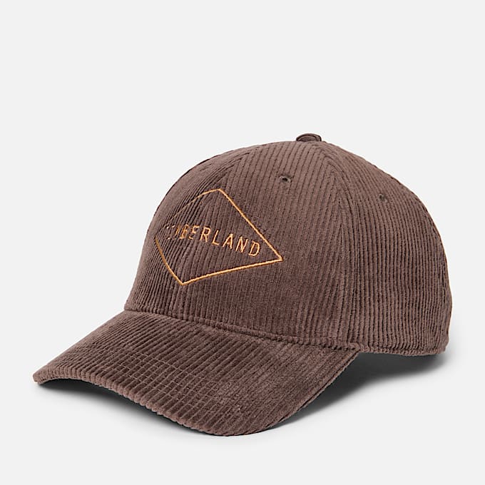Corduroy Baseball Cap TBL Chocolate Brown HERO