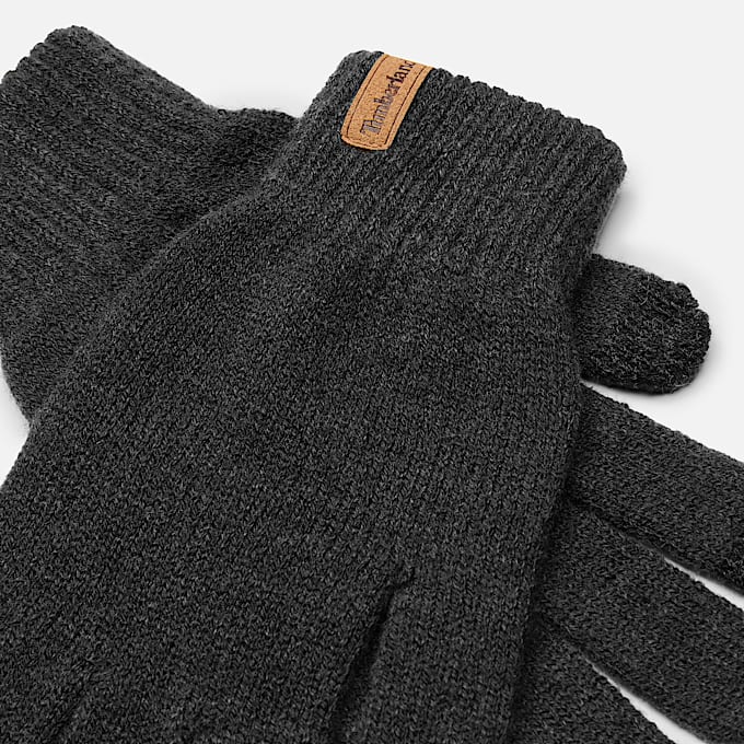 Guantes de punto acanalado para Hombre TBL Negro ALT1