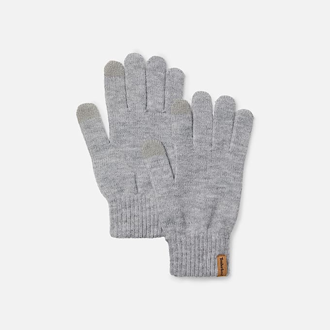 Mens Rib Knit Glove TBL Medium Grey Heather HERO