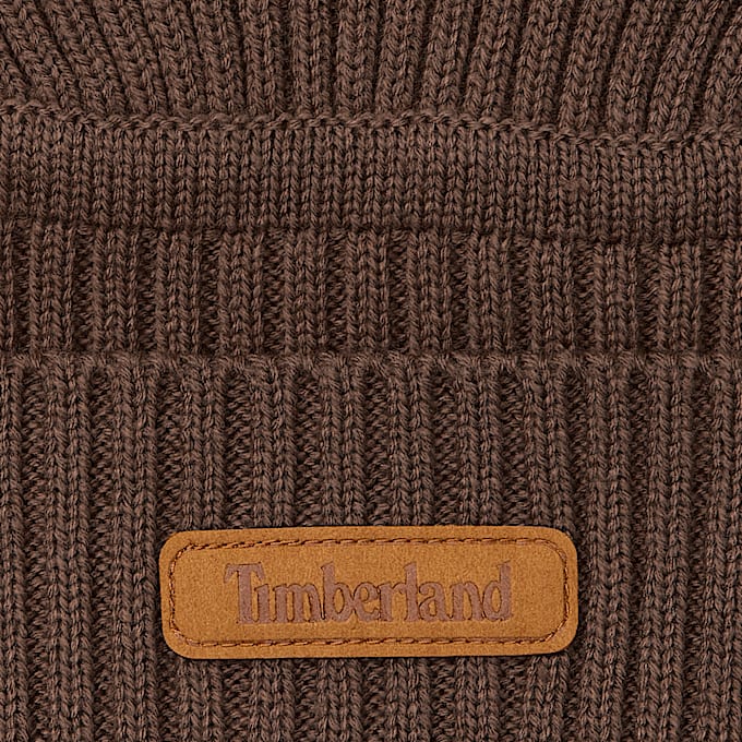 Gulf Beach Ribbed Beanie TBL Chocolate Brown ALT2