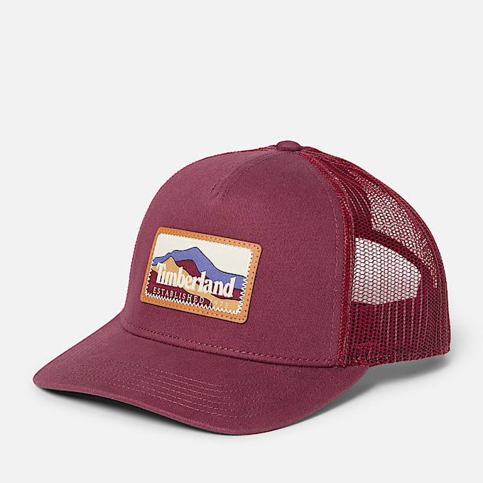 Mountain Patch Trucker Cap TBL Burgundy HERO