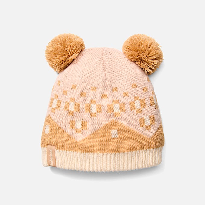 Kids Fairisle Hat  Mitten Set TBL Cameo Rose ALT2
