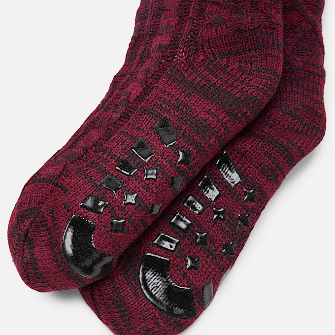 Womens Timberland Giftable Cabin Sock TBL Burgundy ALT1