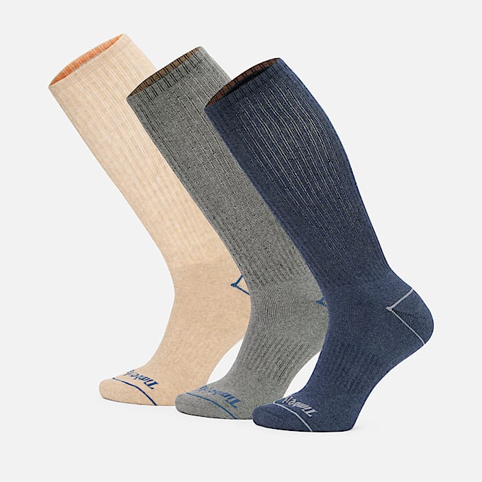 Bowden 3Pack Full Cushion Crew Sock TBL Oatmeal Heather HERO