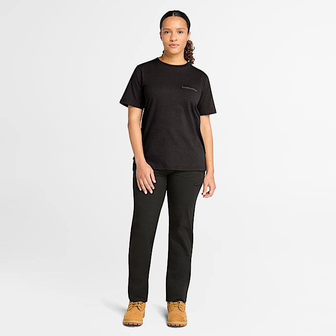 Womens Timberland PRO Core TShirt TBL Black ALT1