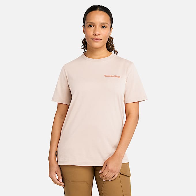 Womens Timberland PRO Core TShirt TBL Cameo Rose HERO