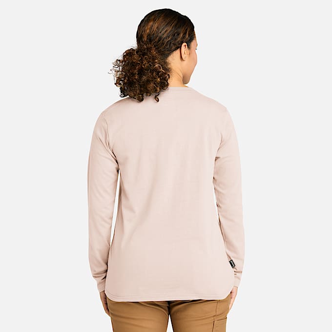 Womens Timberland PRO Core LongSleeve TShirt TBL Cameo Rose ALT9