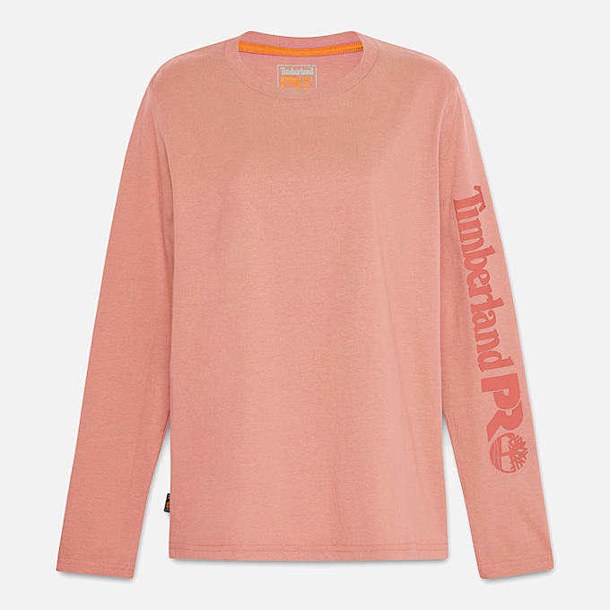 Womens Timberland PRO Core LongSleeve TShirt TBL Terra Cotta ALT10