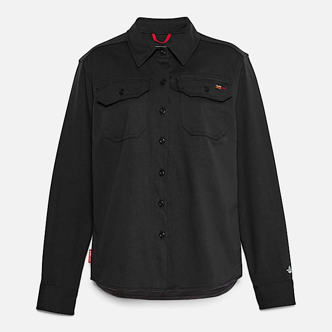 Womens Timberland PRO Cotton Core FlameResistant Shirt TBL Black ALT10