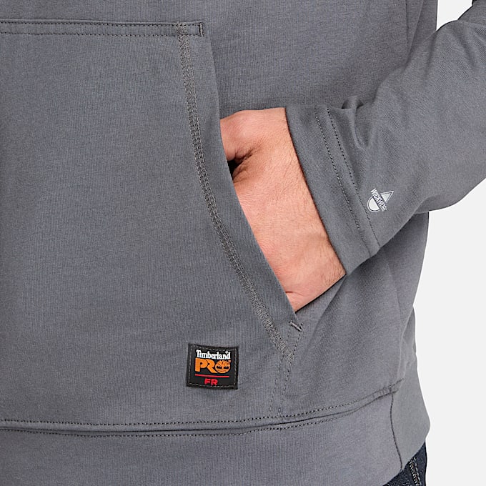 Mens Timberland PRO Cotton Core FlameResistant Hoodie TBL Charcoal ALT2