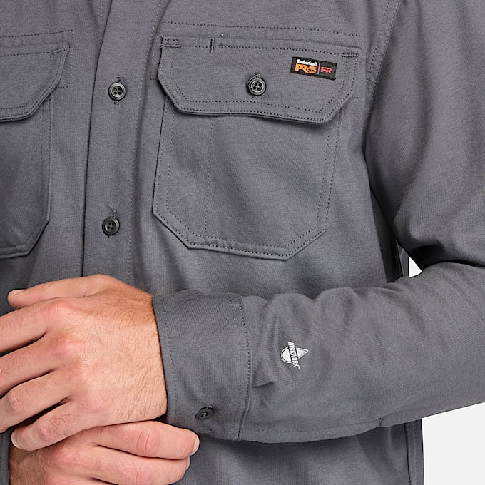 Mens Timberland PRO Cotton Core FlameResistant Shirt TBL Charcoal ALT2