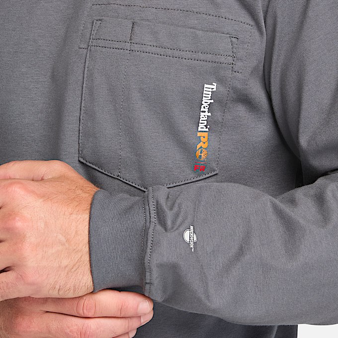 T-shirt de manga larga para hombre resistente al fuego