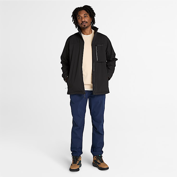 Mens Softshell Jacket TBL Black ALT1