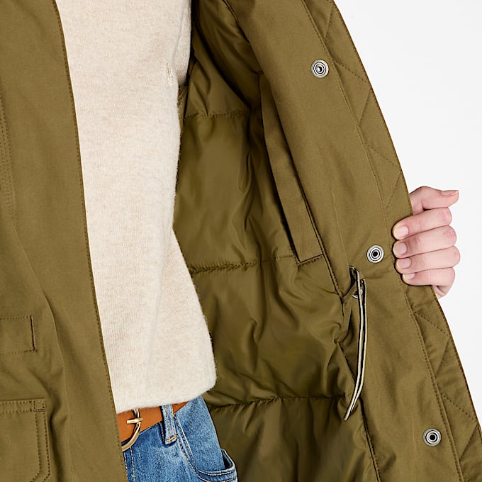 Womens Timberland Waterproof Parka TBL Dark Olive ALT2