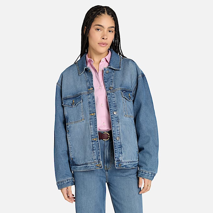 Chamarra aislante Denim Archive para mujer TBL Lavado azul High Tide HERO