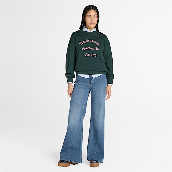 Blusa Oxford de manga larga Timberland para mujer TBL Azul cielo ALT1