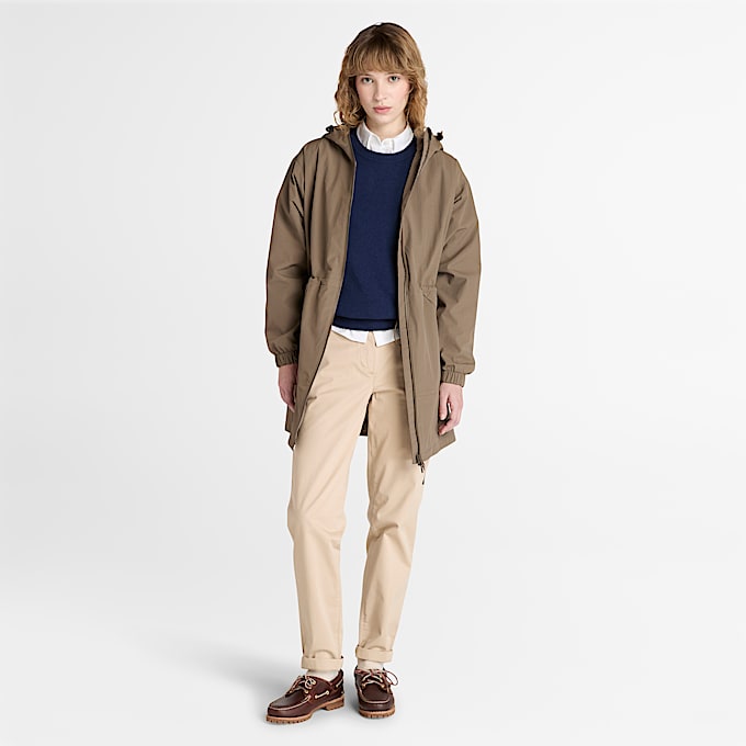 Suter de cuello redondo de merino para mujer TBL Azul marino oscuro ALT1