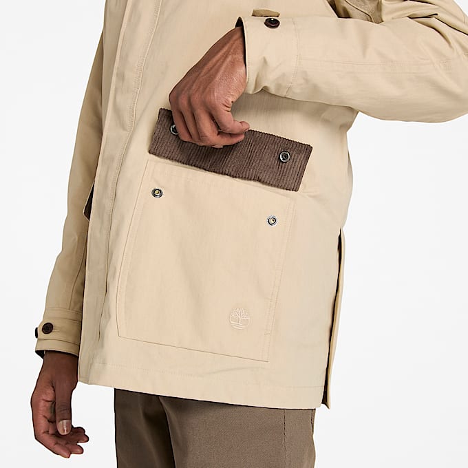 Mens Wenham Waterproof Barn Coat TBL Safari Brown ALT2