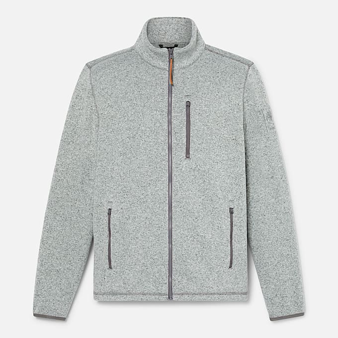 Melange Fleece Jacket TBL Medium Grey Heather ALT10