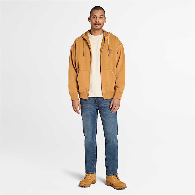 Mens Timberland 10061 FullZip Sweatshirt TBL Wheat ALT1