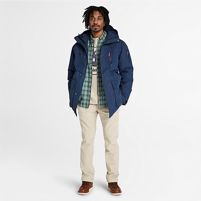 Mens Front Seasonal Stack Logo Graphic TShirt TBL Taupe ALT1