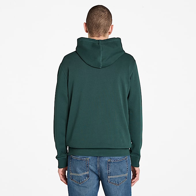 Mens Established 1973 Loopback Hoodie TBL Dark Forest Green ALT9