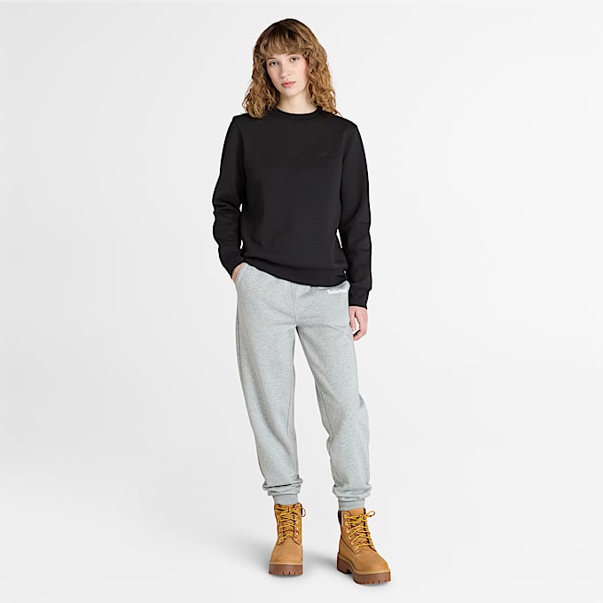 Womens Exeter River Brushed Back Crewneck Sweatshirt TBL Black ALT1