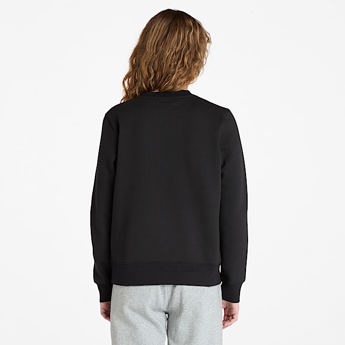 Womens Exeter River Brushed Back Crewneck Sweatshirt TBL Black ALT9