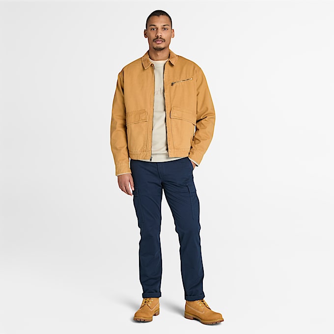 Mens Strafford Washed Canvas Jacket TBL Wheat ALT1