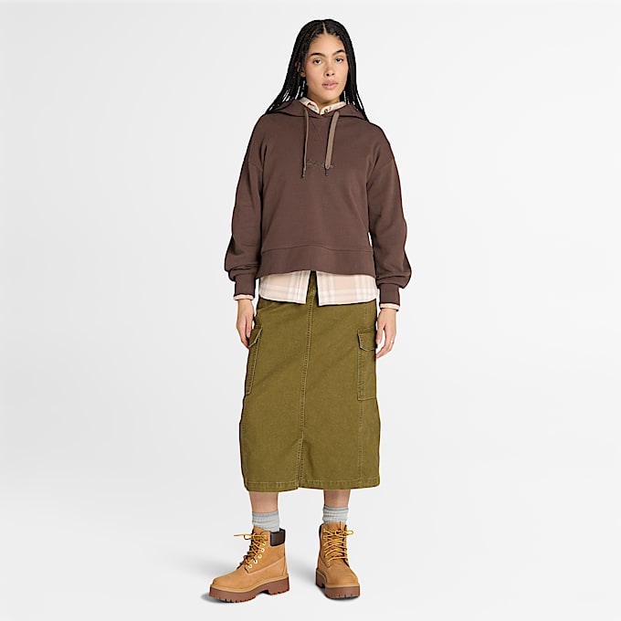 Womens Midweight Flannel Pocket Shirt TBL Beige ALT1