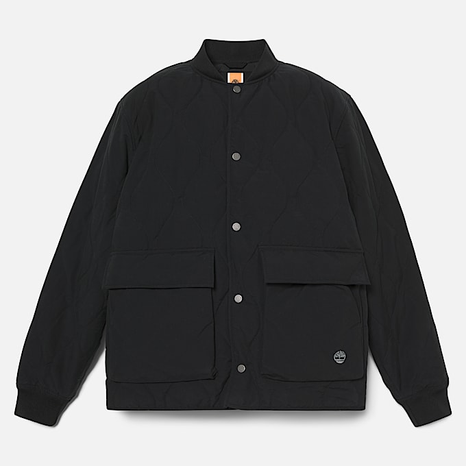 Mens Quilted Jacket TBL Black ALT10
