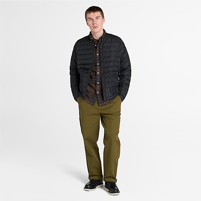 Mens Midweight Flannel Check Shirt TBL Chocolate Brown ALT1