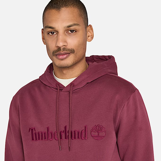 Mens Hampton Hoodie TBL Burgundy ALT2