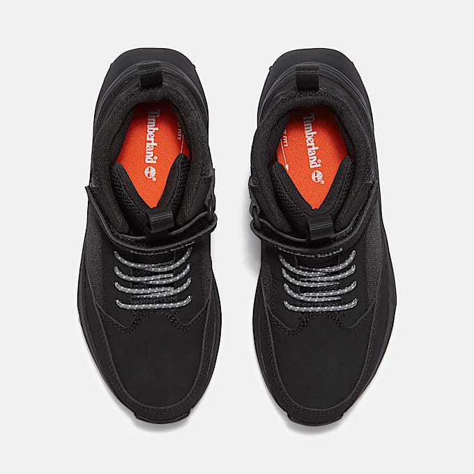 Toddler Motion Access Mid HookandLoop Sneaker TBL Black Mesh ALT2