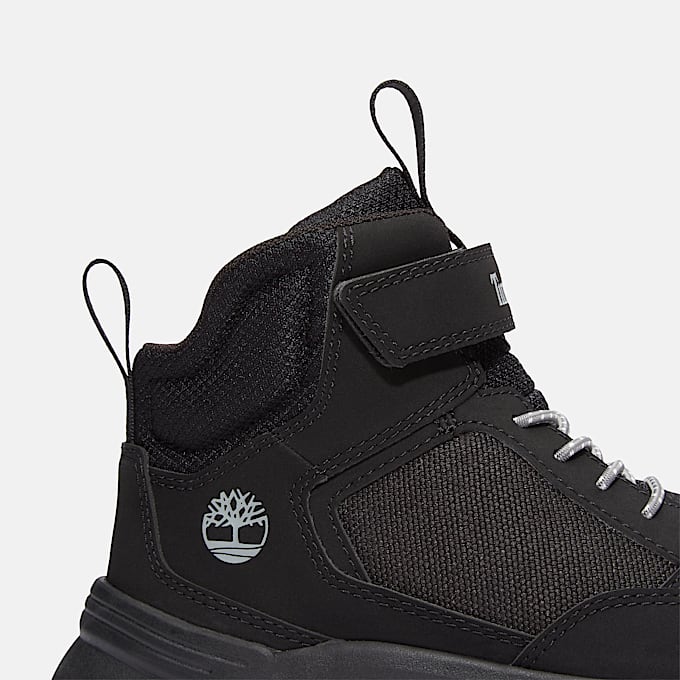 Toddler Motion Access Mid HookandLoop Sneaker TBL Black Mesh ALT7