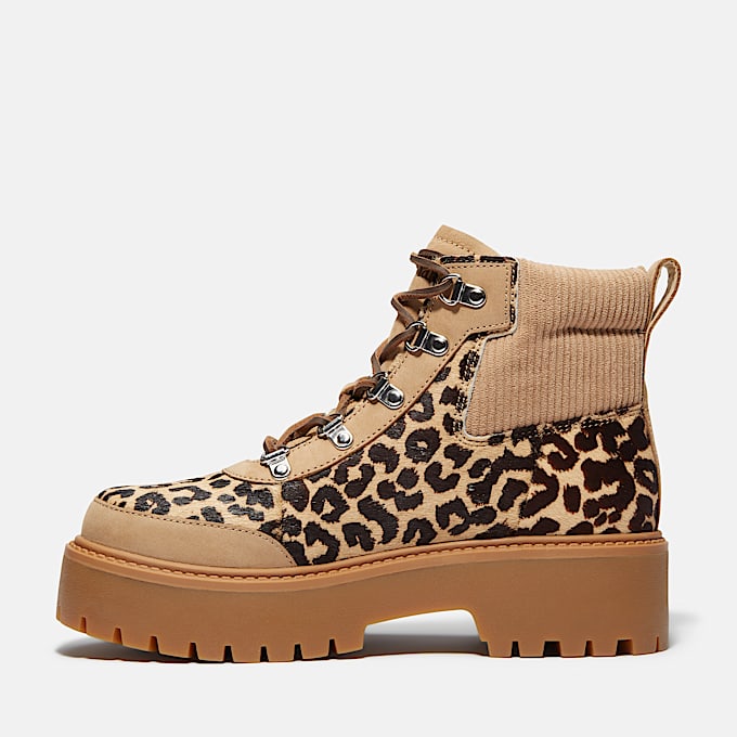 Womens Stone Street Platform Hiker Boot TBL Leopard PrintBeige Nubuck ALT6