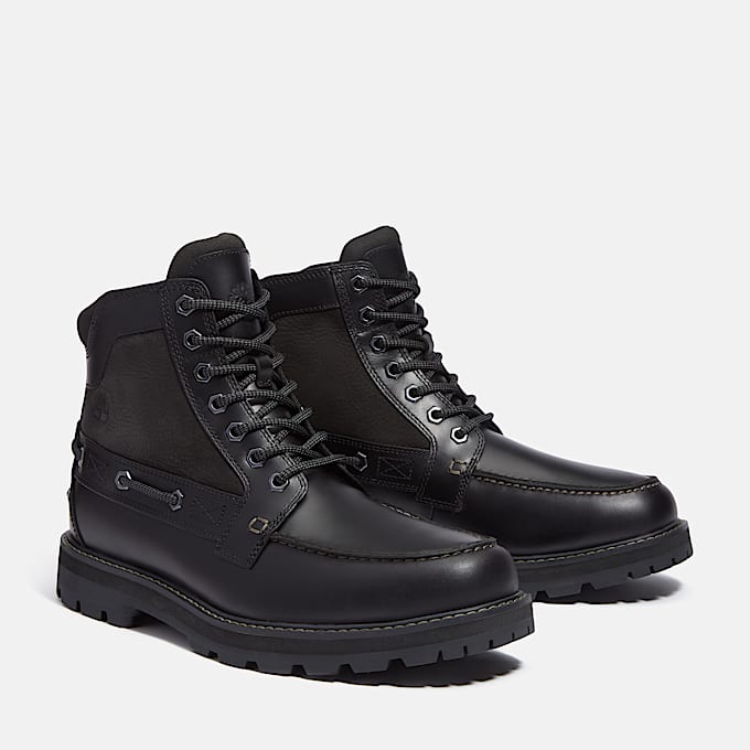 Mens Britton Road MocToe Boot TBL Black FullGrain ALT4