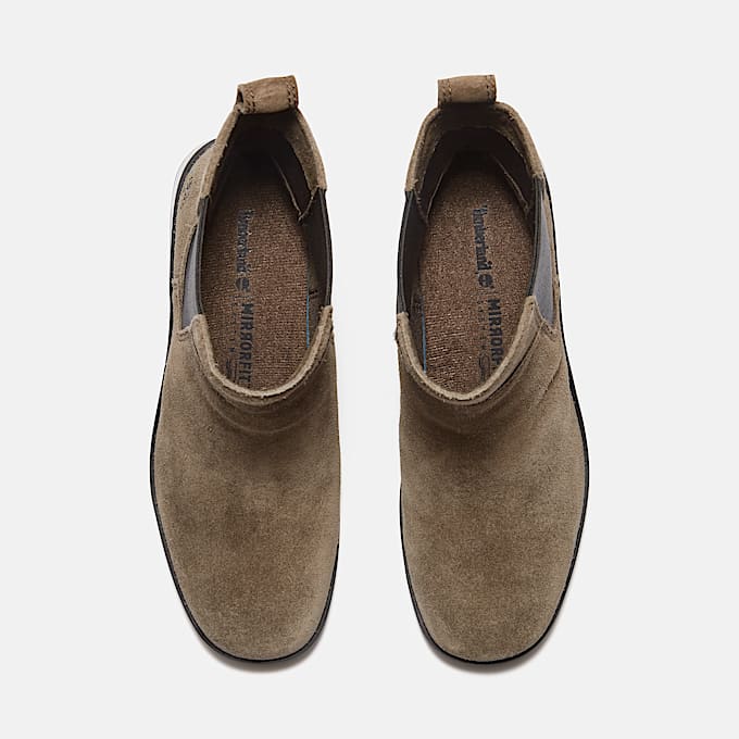 Womens Bellevaux Chelsea Boot TBL Dark Brown SuedeBlack ALT2