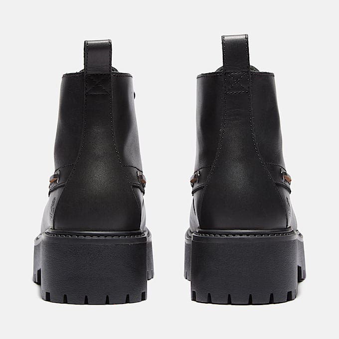 Botte Stone Street  tige mihaute 7 illets et semelle plateforme pour femmes TBL Black FullGrain ALT5