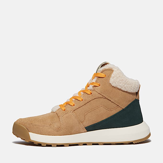 Womens Retro Swift HighTop Sneaker TBL Beige Suede ALT6